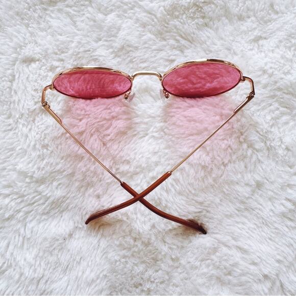 Harper Pink Round Lens Sunglasses - Picture 10 of 10